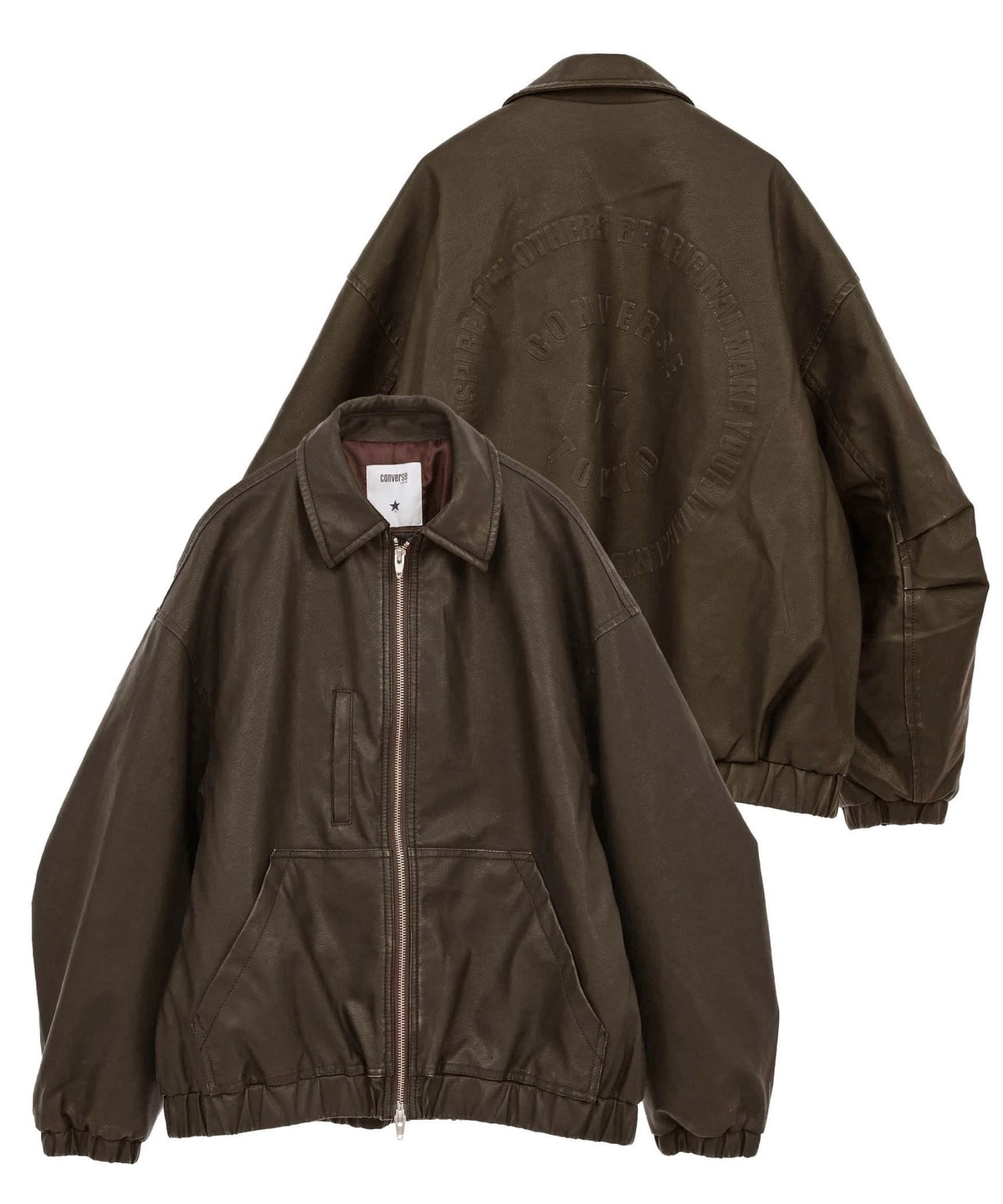 HL】VINTAGE SYNTHETIC LEATHER BLOUSON｜CONVERSE TOKYO (コンバース