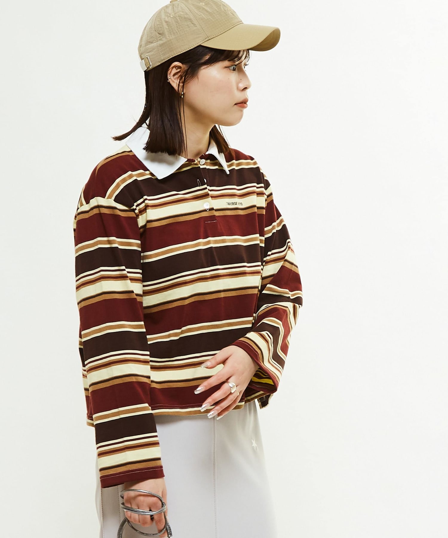 MULTI BORDER RUGGER TEE｜CONVERSE TOKYO (コンバーストウキョウ