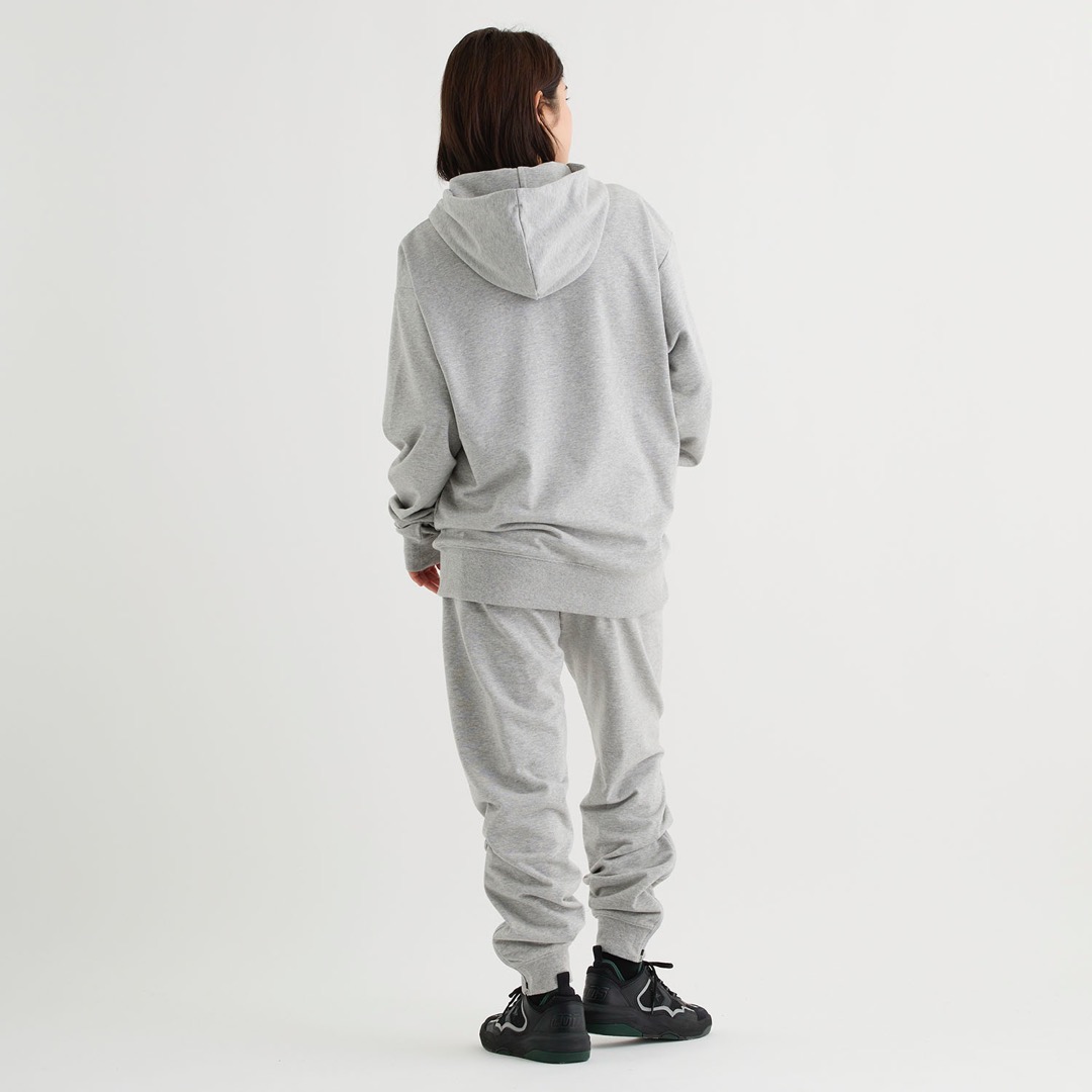 CB252254 スウェットパンツ(裾ファスナー) - グレー［1500