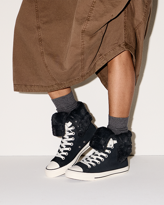 Chuck Taylor All Star Fold Over XHi Faux Fur | Converse Canada