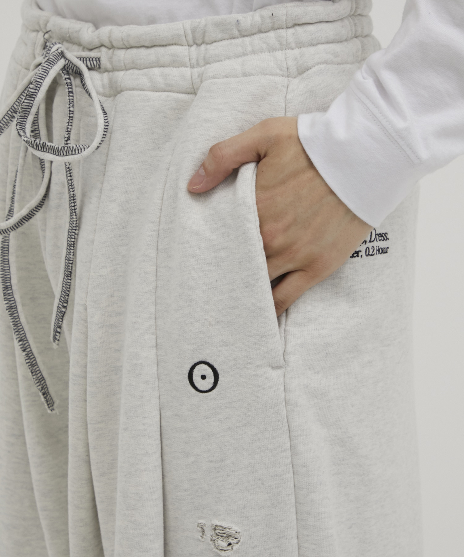 別注 HOME BAGGY DAMEGED(XS WHITE): SHINYAKOZUKA: MENS｜CONZ ONLINE