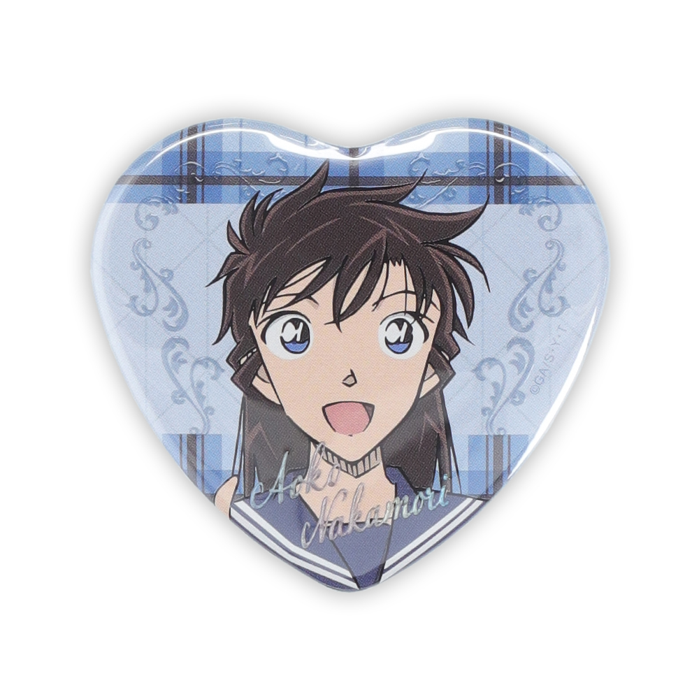 名探偵コナンプラザ ジュエリーハート缶バッジ 中森青子