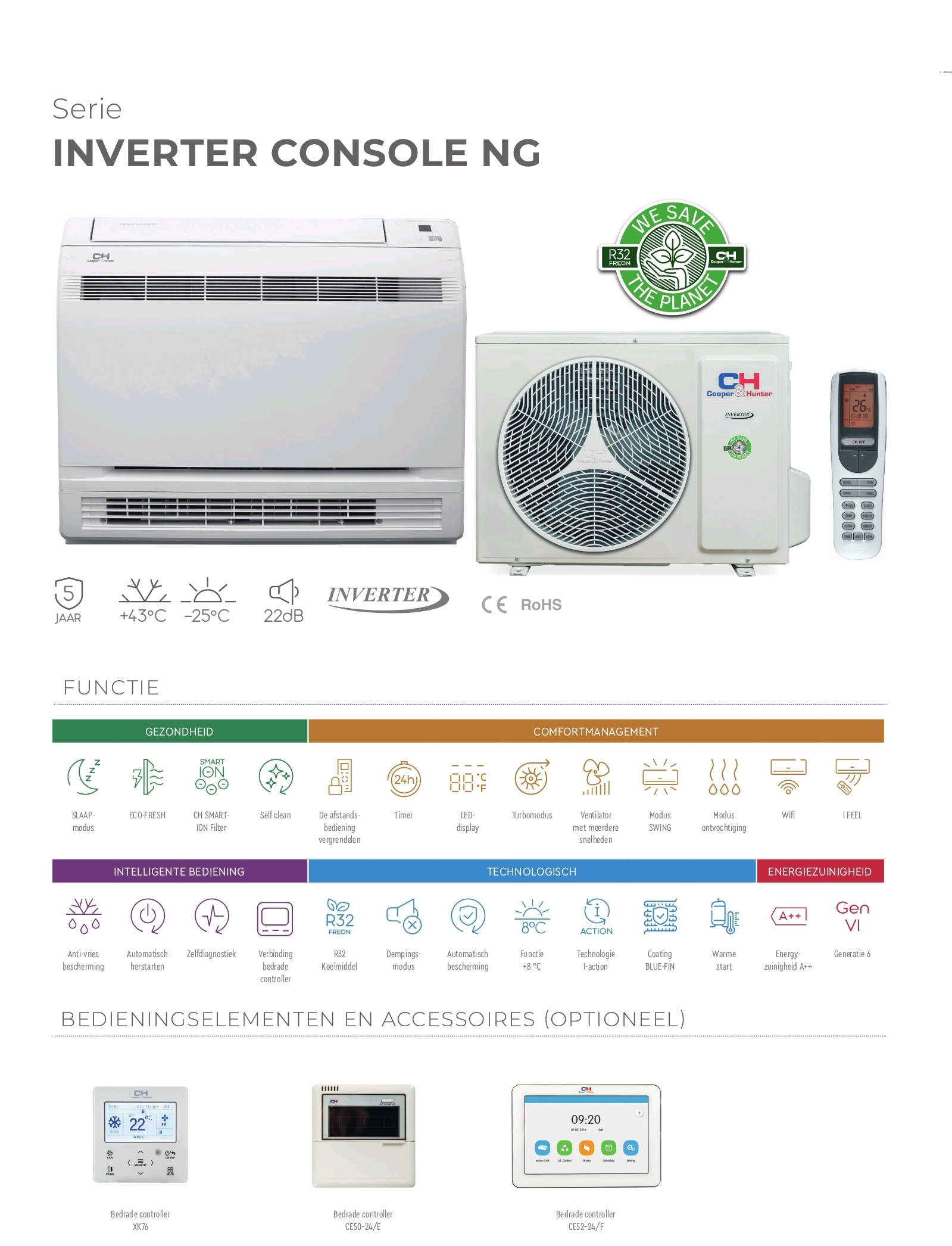 CH-18FVX2-NG A++(+) - Cooper and Hunter