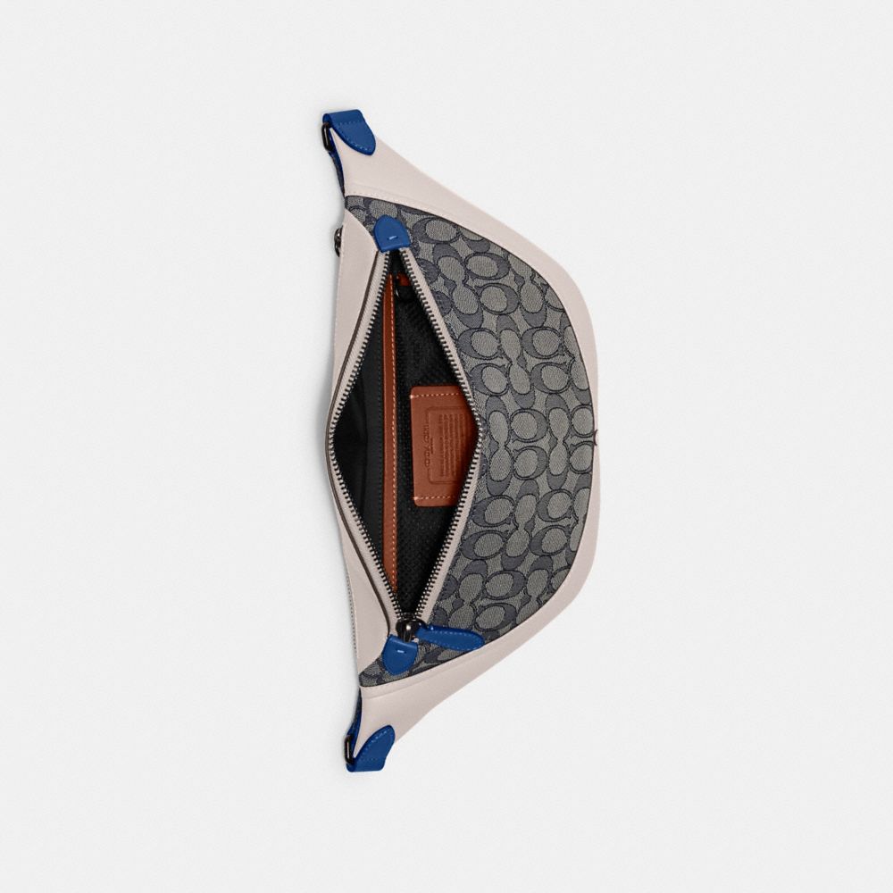 公式】COACH – コーチ | リーグ ベルト バッグ シグネチャー ジャカード