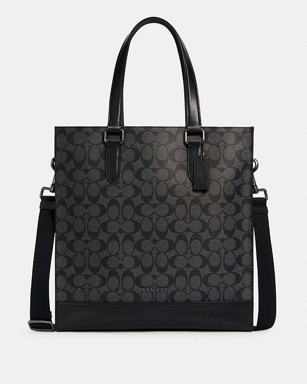 グラハム ストラクチャード トート シグネチャー キャンバス トート