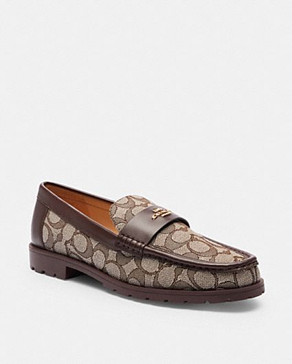 公式】コーチアウトレット | ルーシー ローファー・シグネチャー ジャ