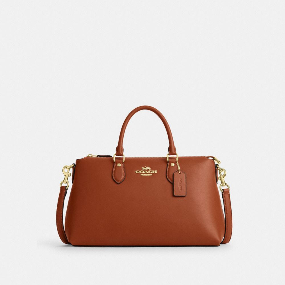 COACH® Outlet | Georgia Satchel In Signature Canvas