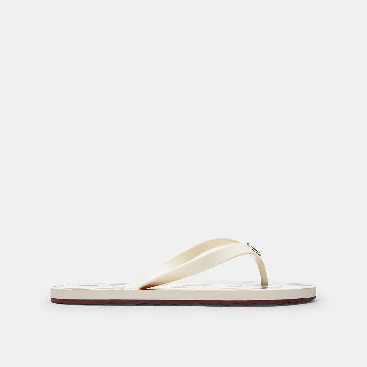 COACH® Outlet | Zayn Flip Flop With Cherry Print