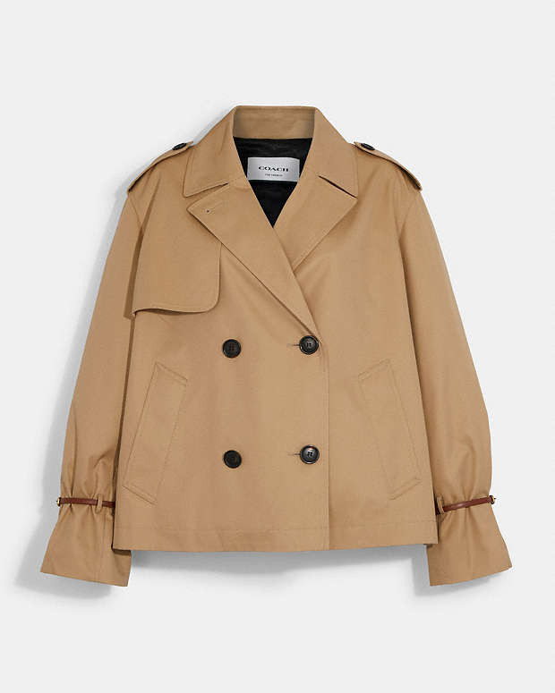 公式】コーチアウトレット | リラックスド ショート トレンチ