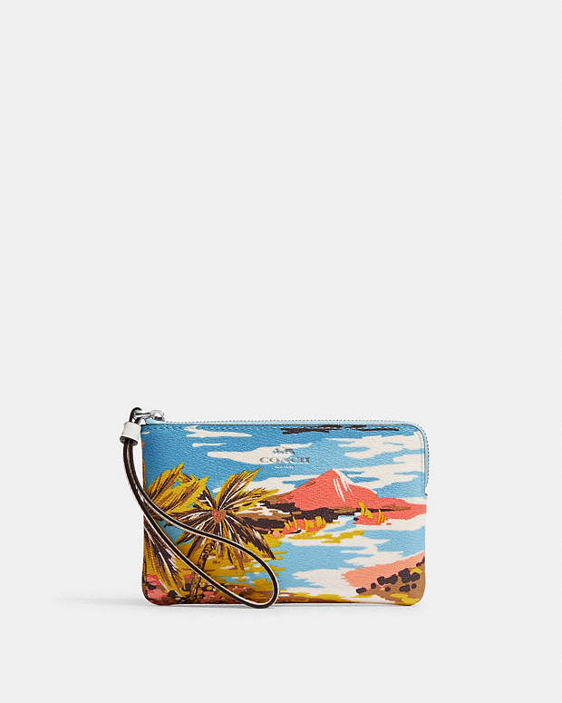 公式】コーチアウトレット | コーナー ジップ リストレット