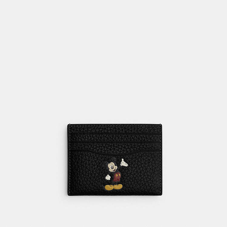 COACH® | Disney X Coach Card Case In Regenerative Leather With Motif