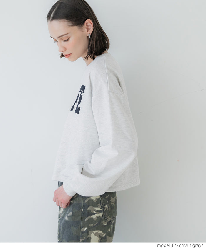 セール☆1990円→990円 アソートロゴクロップドスウェットトップス