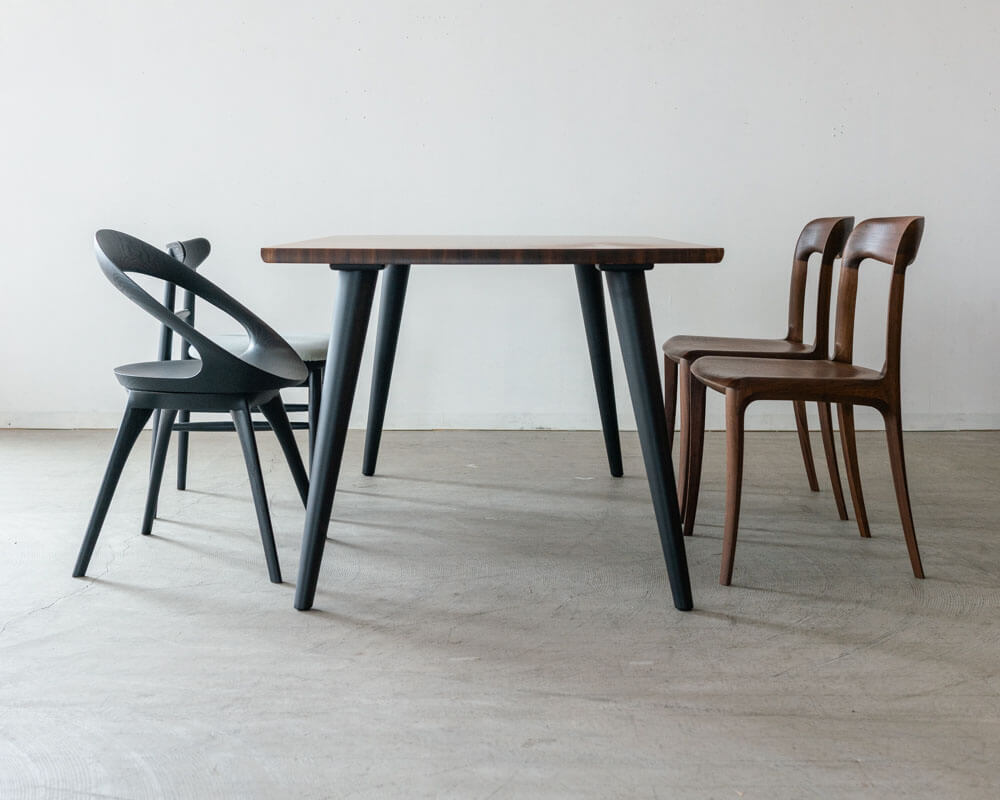 現品SALE］ダイニングセット KISARAGI 圧縮杉 KJ344WP 天板（飛騨産業