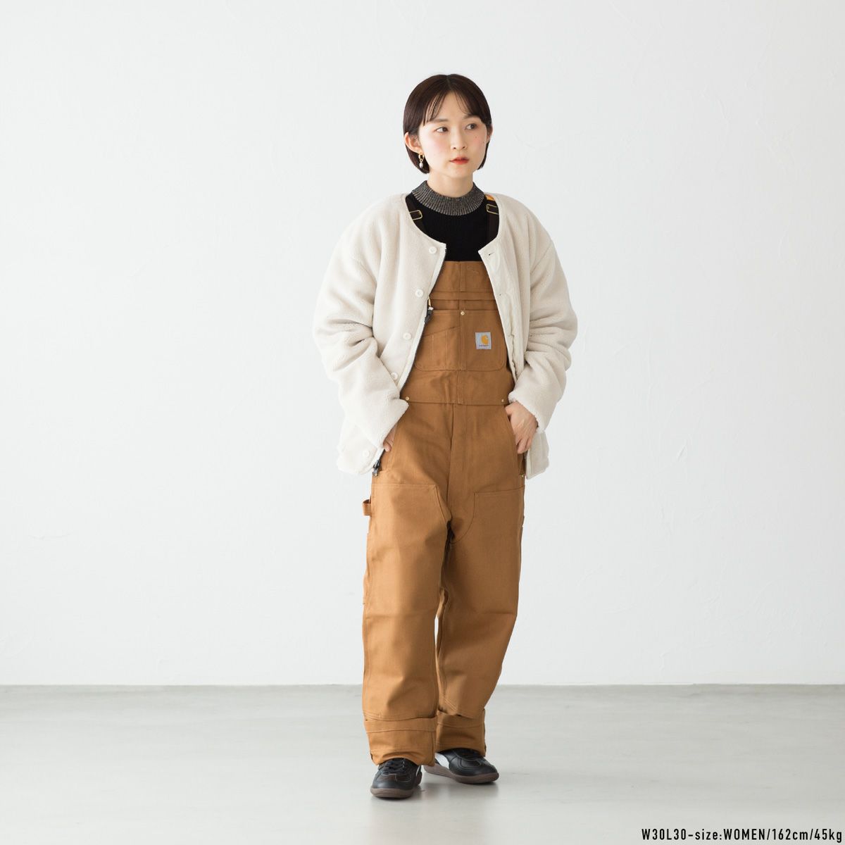 カーハート ダック ビブ オーバーオール 102776 ブラウンダック