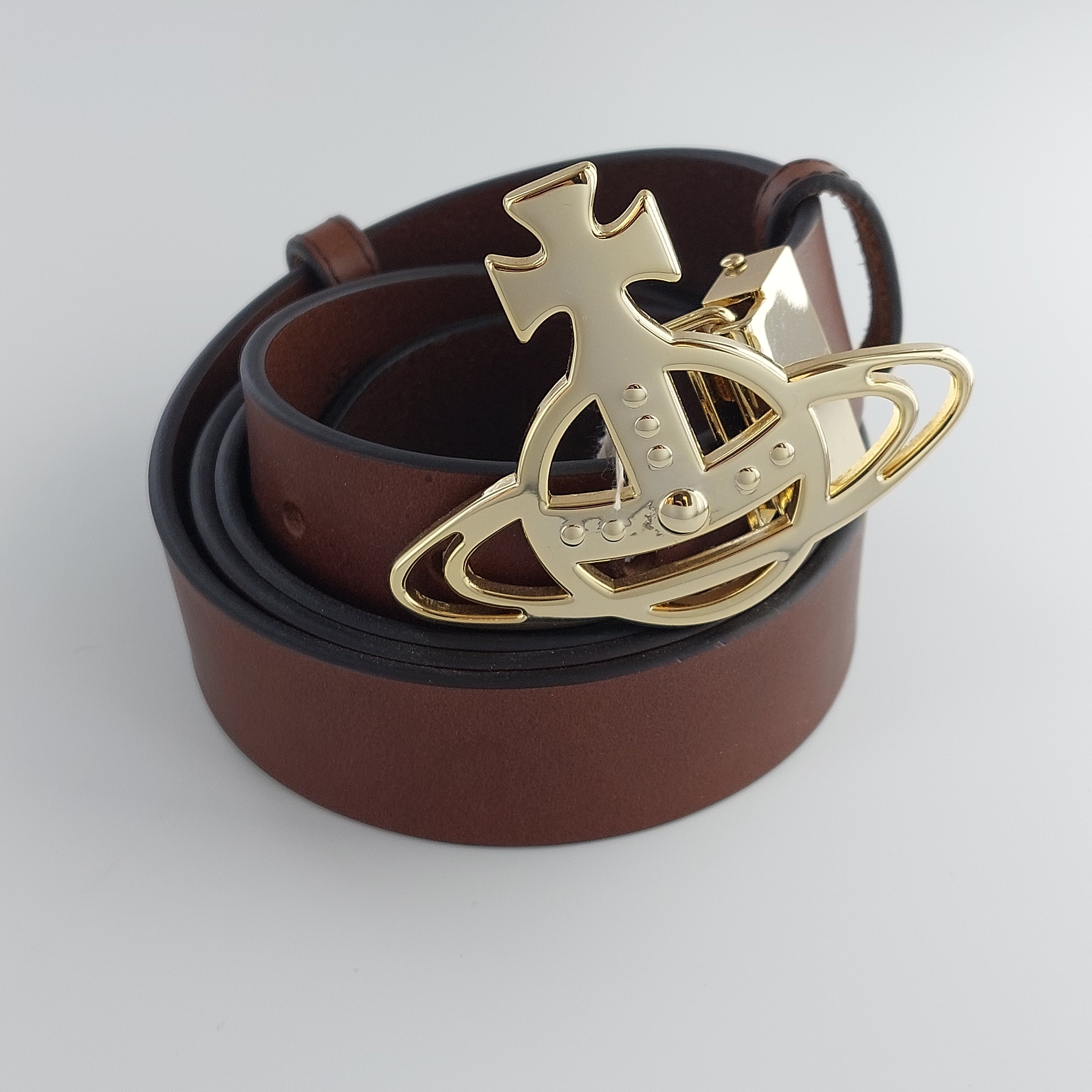 Vivienne Westwood Large Brown Leather Belt – Coe & Co. Stores