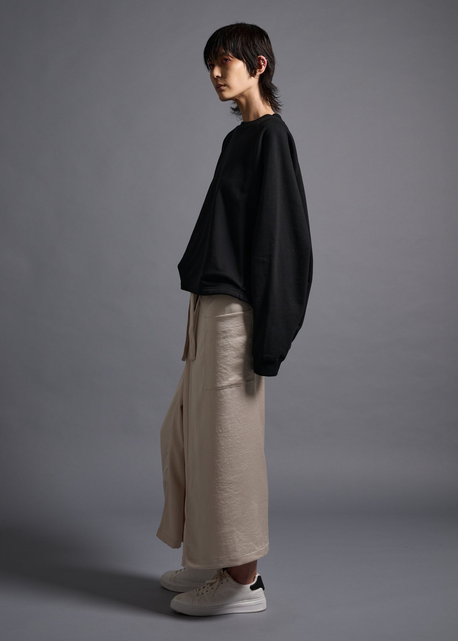 KAYA TUCKED HEM TOP, オーバーサイズスウェット, 日本製｜COGTHEBIGSMOKE