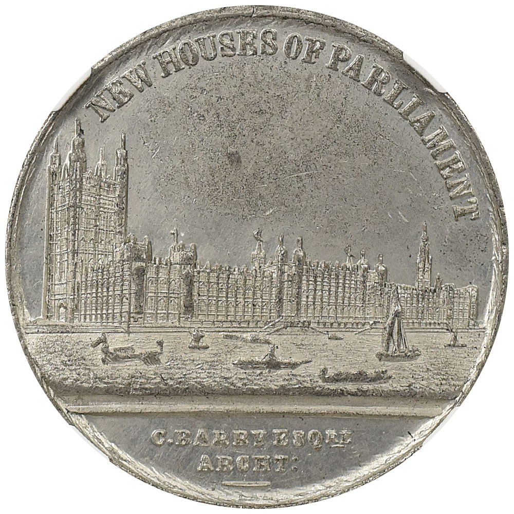 イギリス 1847 ヴィクトリア女王＆アルバート公 メダル ホワイトメタル