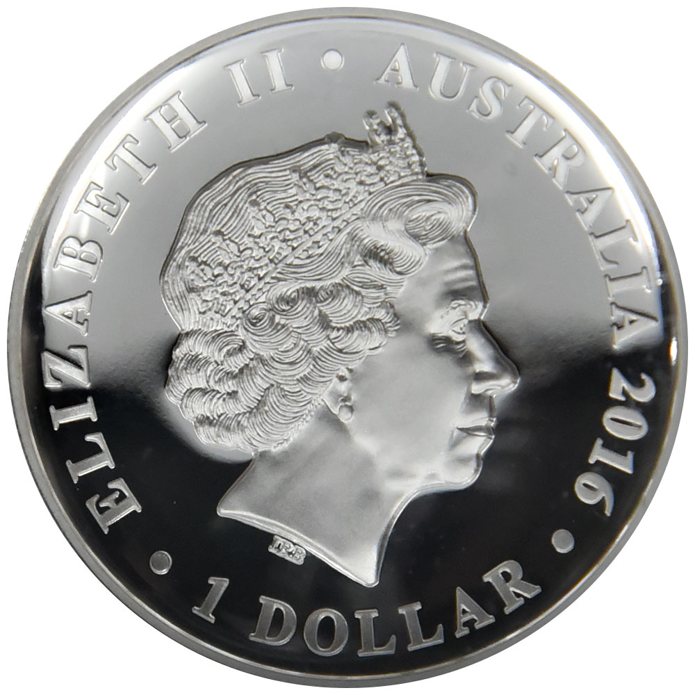 オーストラリア 2016P エリザベス2世 1ドル1オンス 銀貨 NGC PF 70