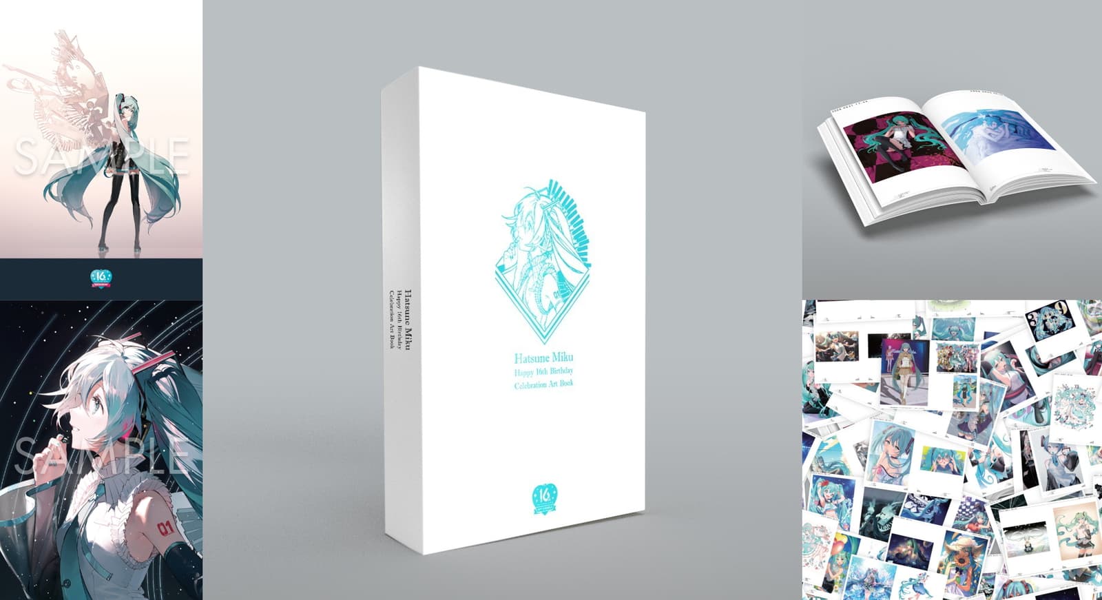 初音ミク 初回特典付「16周年プロジェクト記念画集」 7月中旬 一般発売!