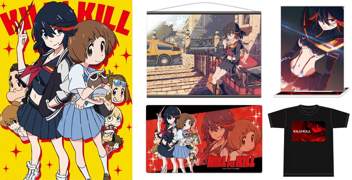 キルラキル 流子らを描いた美麗イラストのキャラクターグッズ 2月発売!