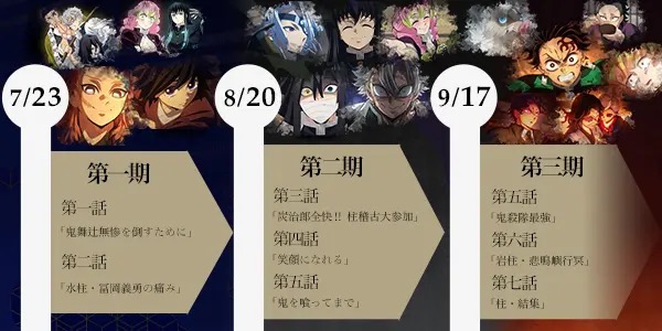鬼滅の刃 柱稽古編 リアルタイムカフェ セカンドラン第1期 7月22日開始!