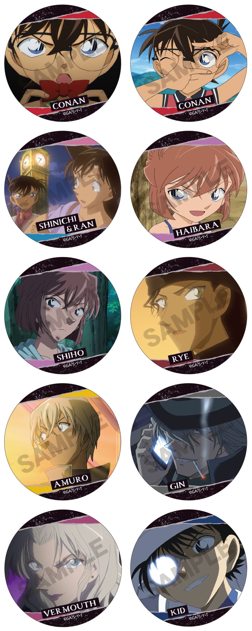 名探偵コナン 安室らの場面写を使用「トレーディング缶バッジ」1月発売!