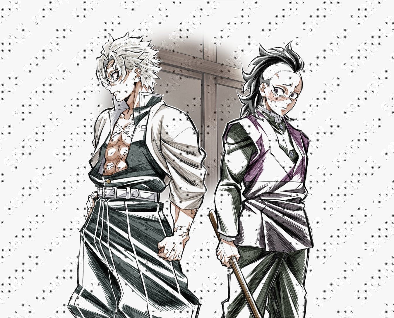 鬼滅の刃 “柱”テーマの描き下ろし第7弾 しのぶとカナヲのイラスト公開!