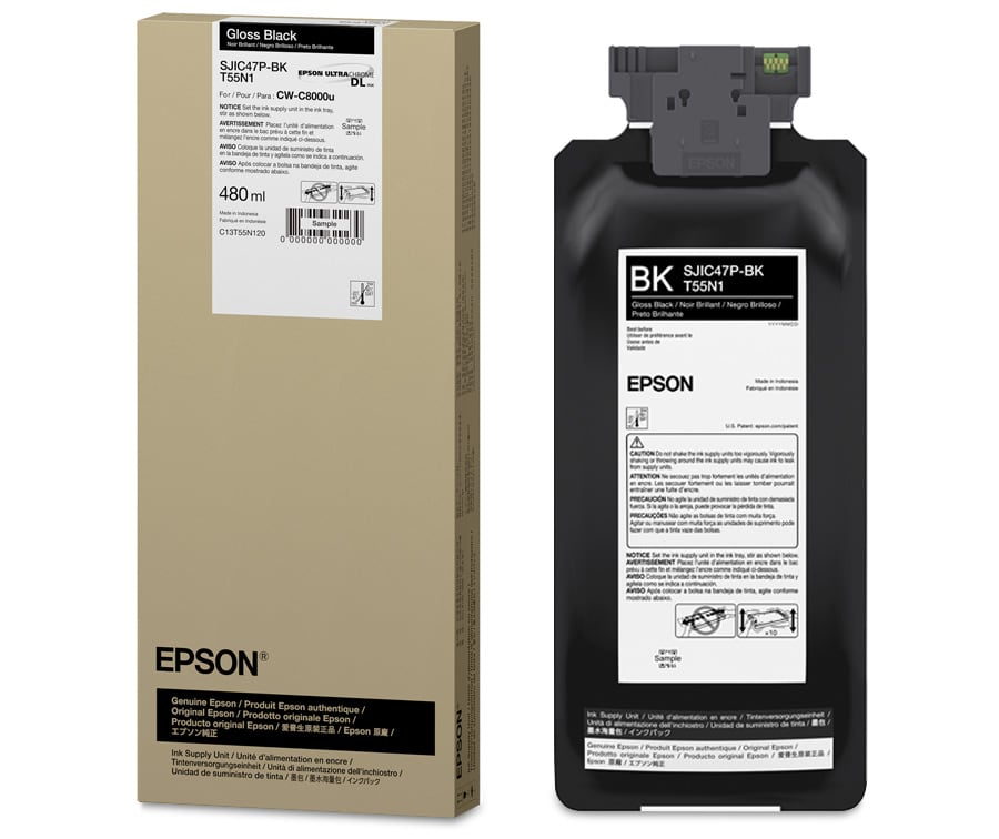 Epson ColorWorks® C8000 - SJIC47P(K) UltraChrome DL Gloss Black