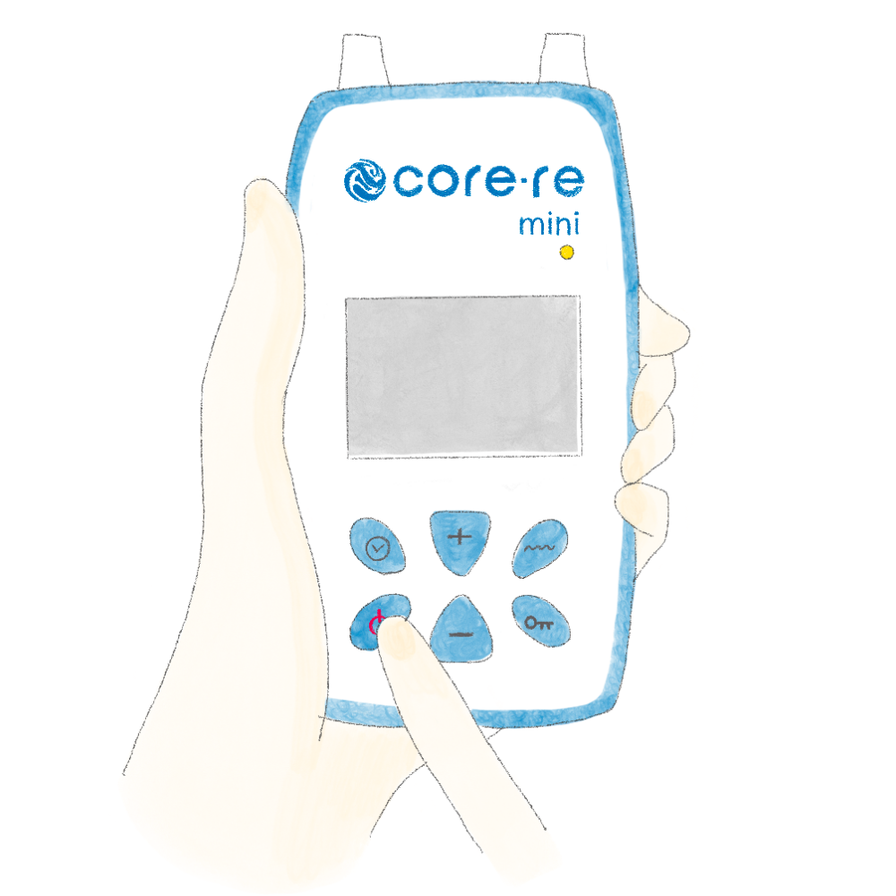 コアレミニのご使用方法 | 家庭用EMS「コアレミニ」 骨盤底筋