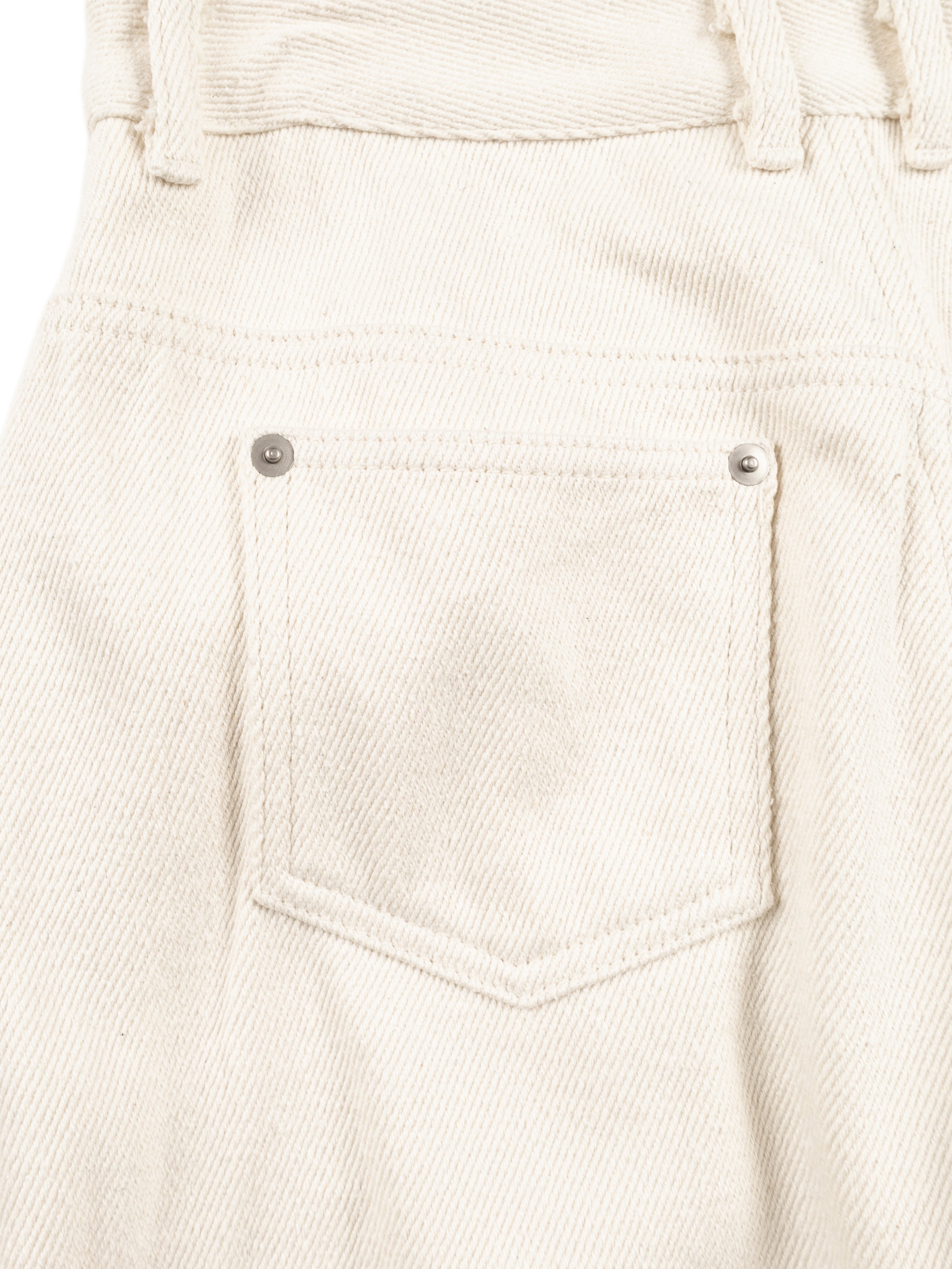 SILK NEP DENIM PANTS for WOMEN｜WHITE – Cornier