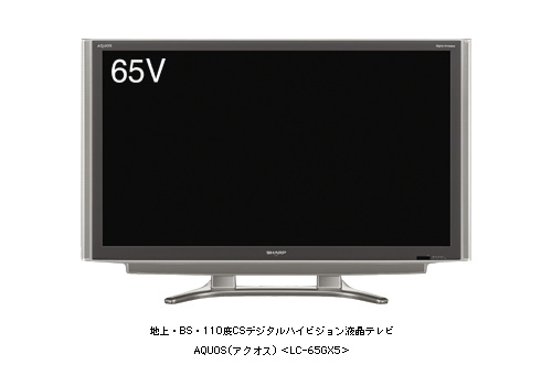 液晶テレビAQUOS 65V型＜LC-65GX5＞を発売 | ニュースリリース
