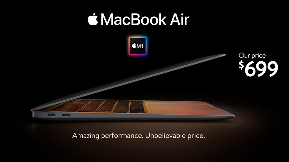 Walmart Brings the Popular MacBook Air With the M1 Chip to Its Shelves