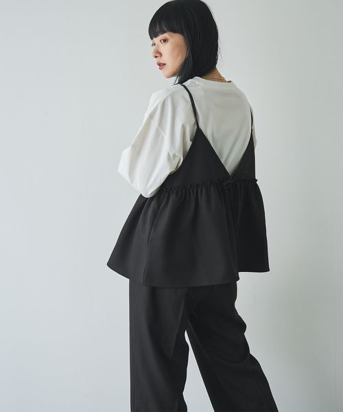 そうコレ! 】ウールライクキャミソールセットアップ