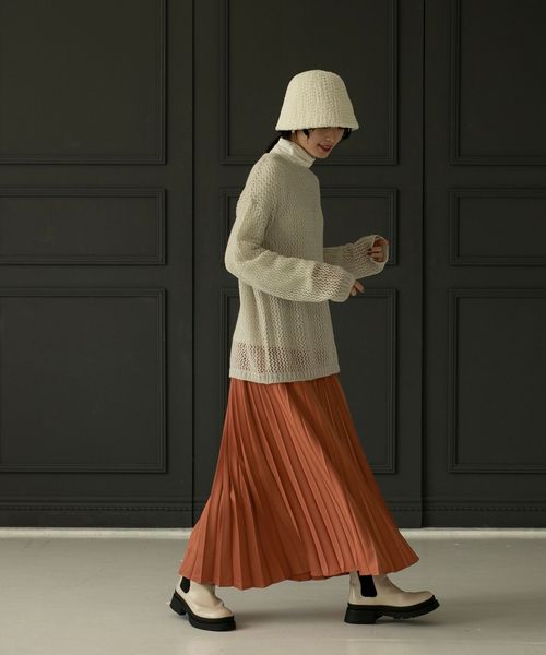 シャギーメッシュニット