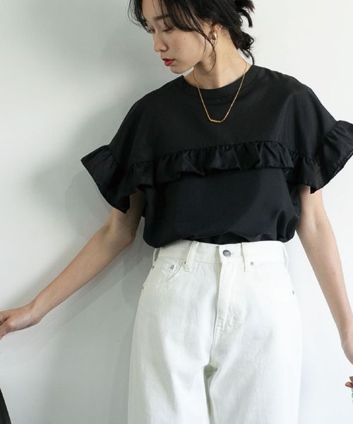 Ameri VINTAGE 2wayフリルシャツ アメリヴィンテージフリル2wayブラウス