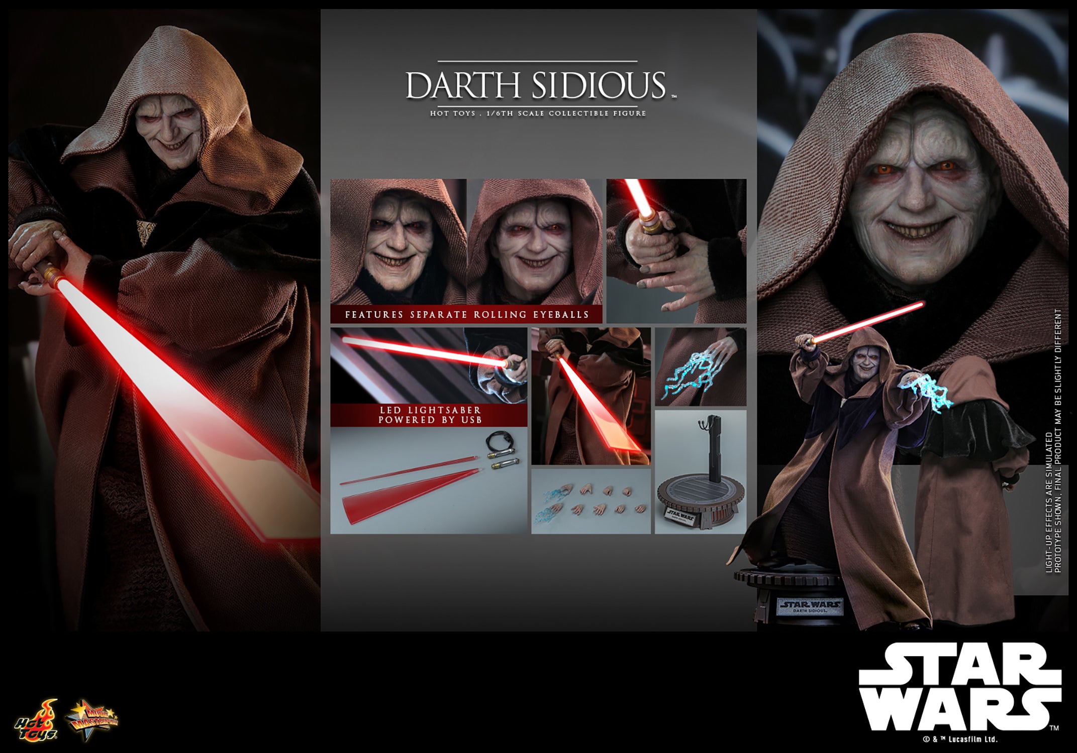 Hot Toys - Star Wars - Darth Sidious™ MMS745 - 1/6th Scale