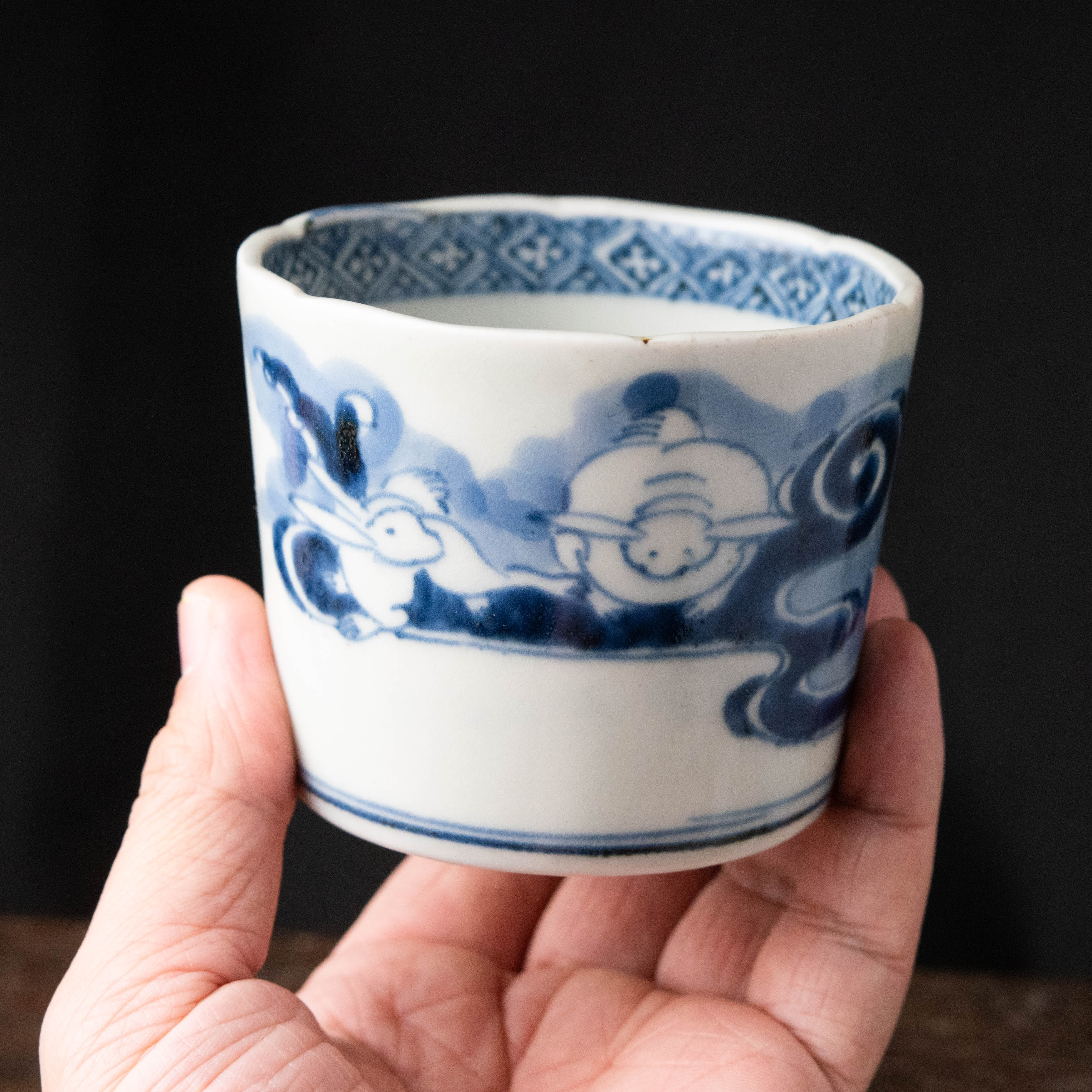 陶磁器 :: 古伊万里 波兎文 そば猪口 | COTTOU.JP 骨董の通販