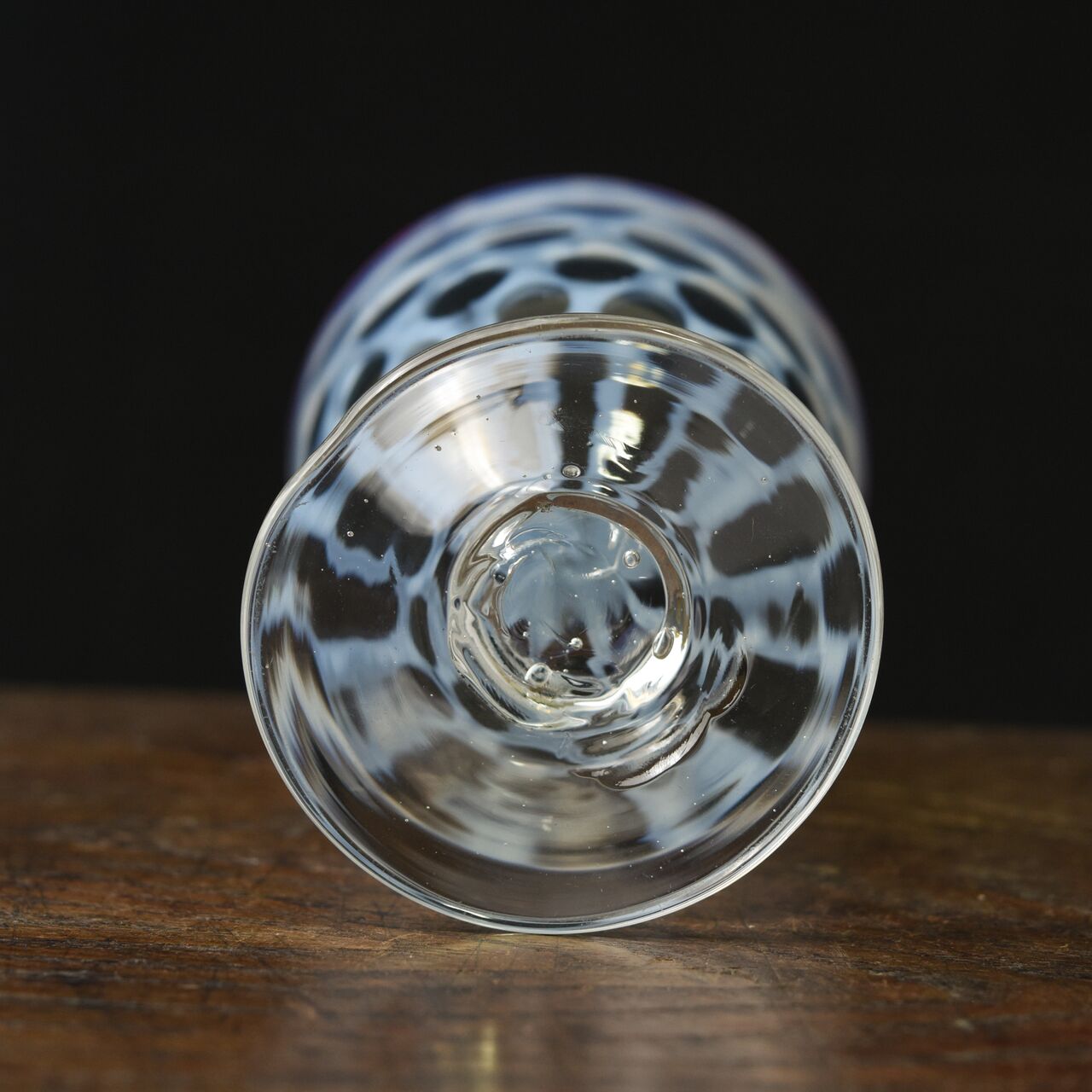 ガラス :: 水玉文赤縁なつめ形氷コップ | COTTOU.JP 骨董の通販