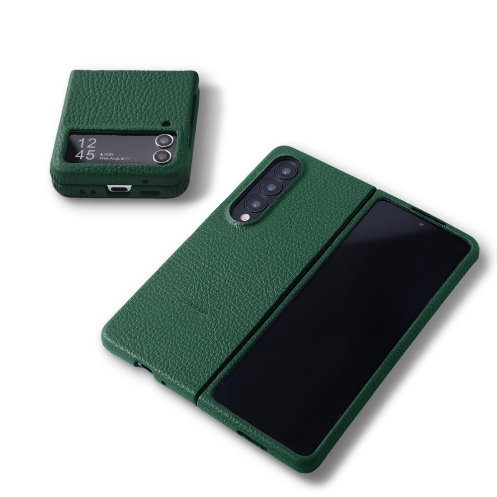 Samsung Galaxy Z Flip/Fold対応 本革 32色 イタリアンシュリンク