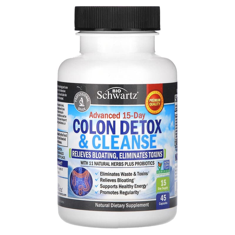 Advanced 15-Day Colon Detox & Cleanse, 45 Capsules