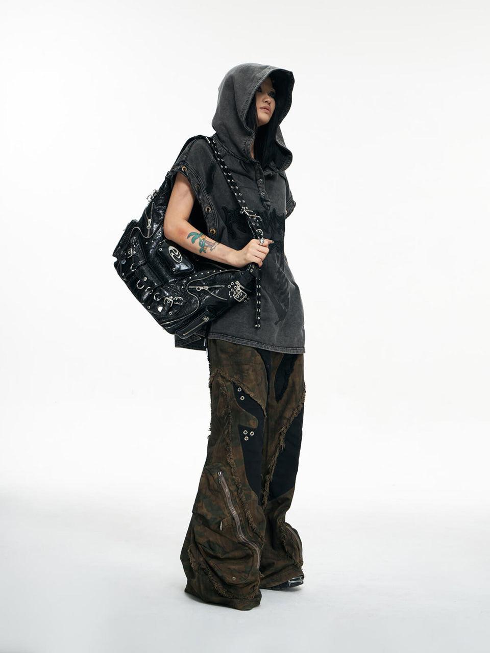 PERSONSOUL(パーソンソウル) - Punk Sheepskin Bag パンクシープスキン