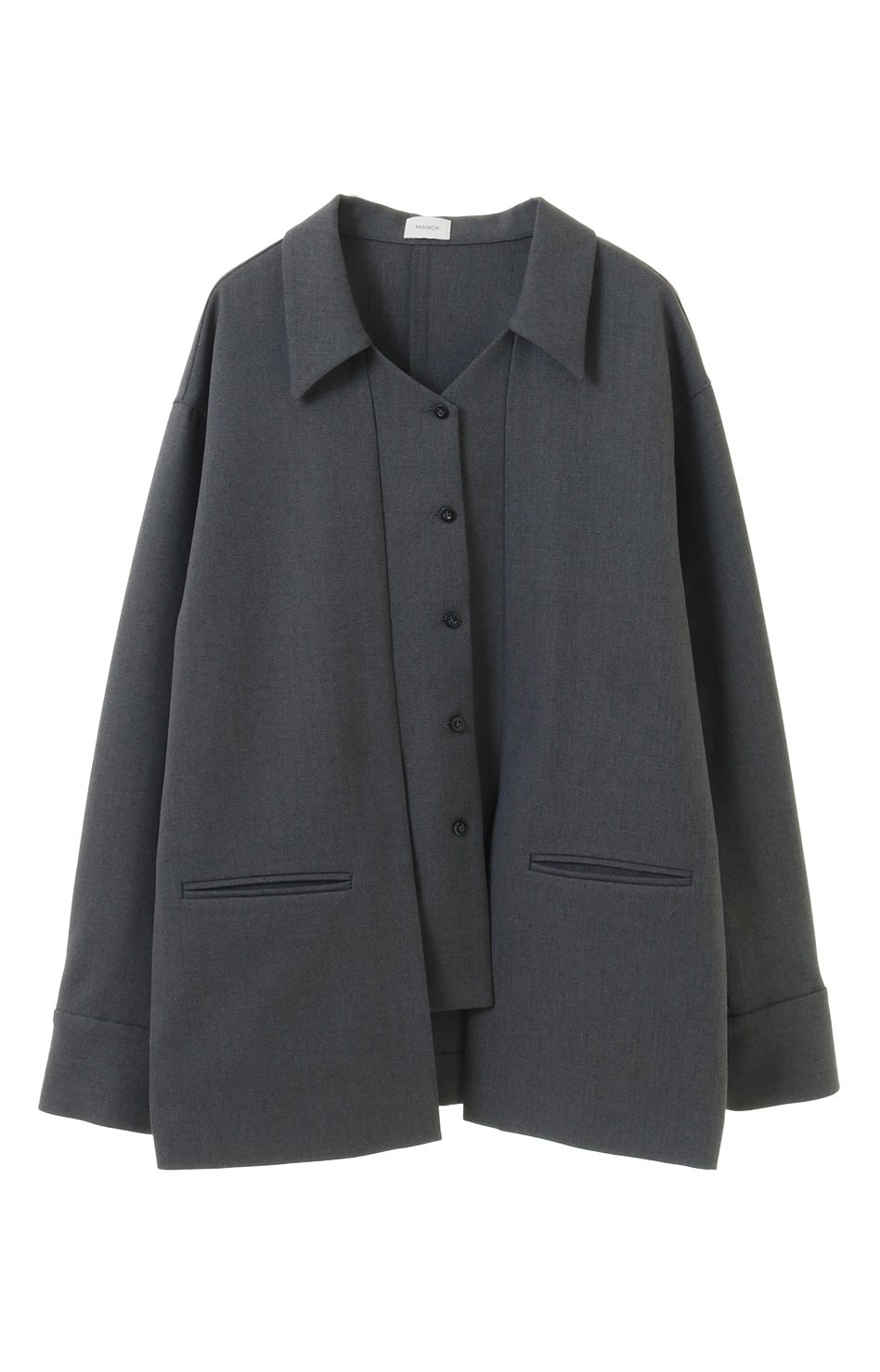 OPEN COLLAR SLIT SHIRTS｜TOPS(トップス)｜MANOF OFFICIAL ONLINE STORE