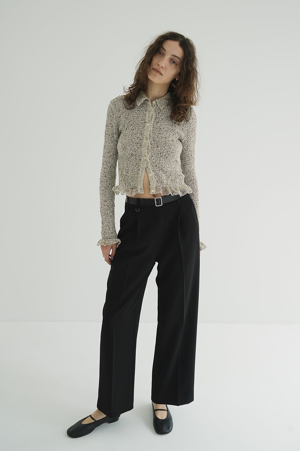 MIX MESH GATHER SHIRT｜TOPS(トップス)｜CLANE OFFICIAL ONLINE STORE