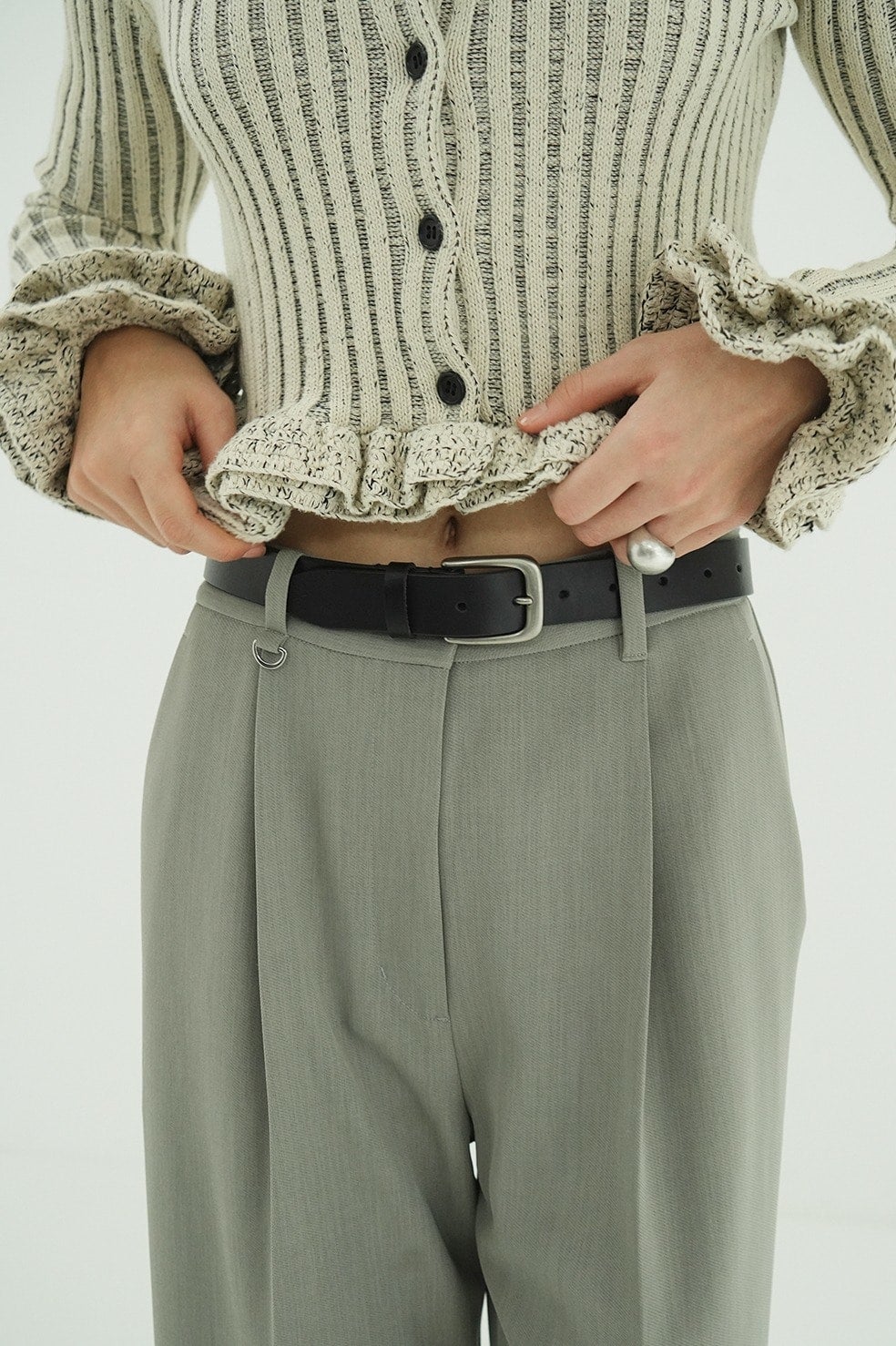 W FACE SHORT FRILLED KNIT TOPS｜TOPS(トップス)｜CLANE OFFICIAL