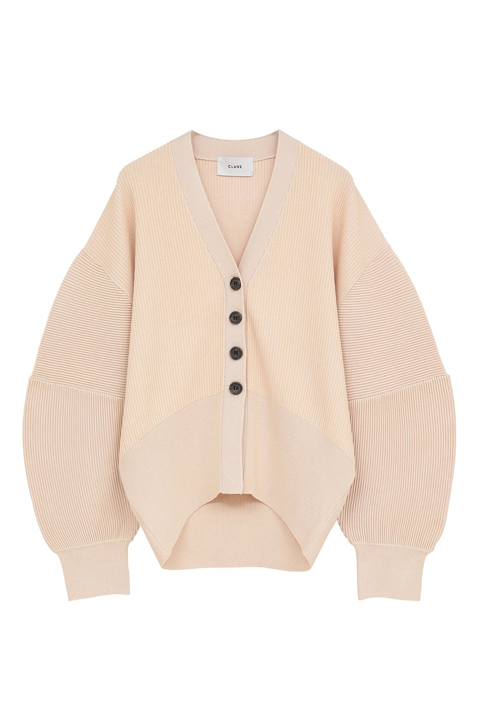 CURVED SLEEVE KNIT CARDIGAN｜TOPS(トップス)｜CLANE OFFICIAL ONLINE