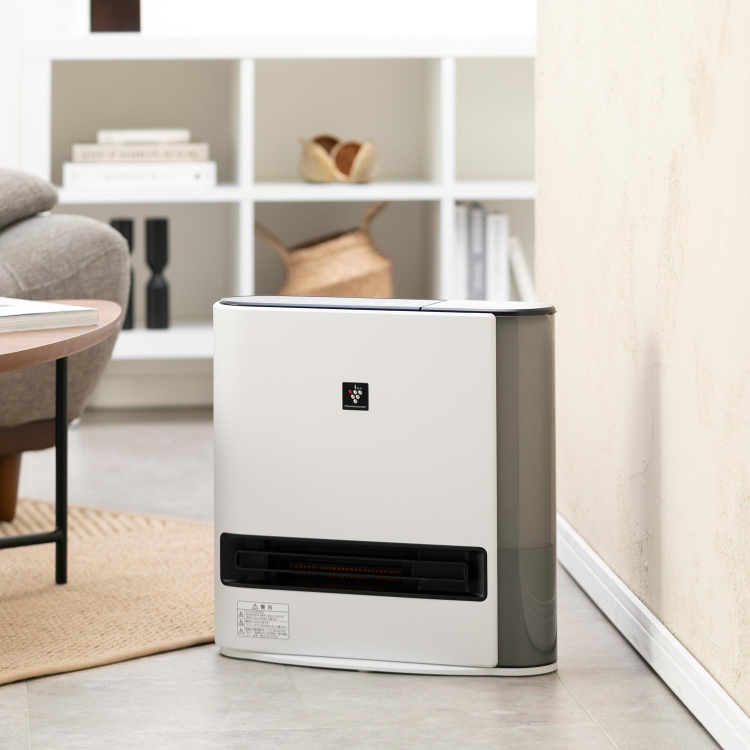 SHARPプラズマクラスター 加湿セラミックファンヒーター 幅42×奥行17.5