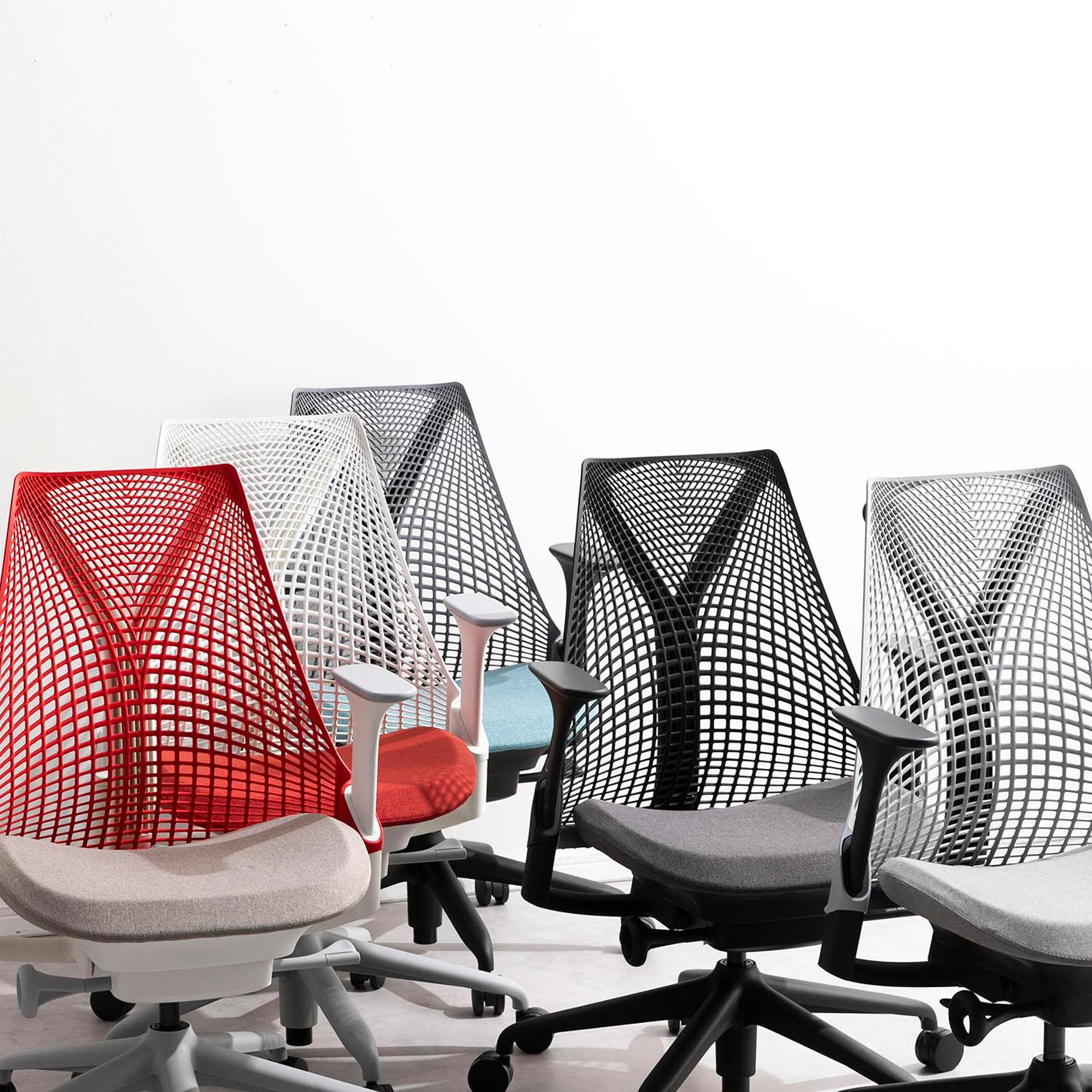 HermanMiller セイルチェア ツートン ブラック×ピーコック