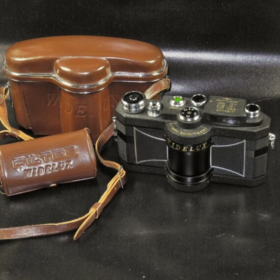WIDELUX F8 35mm Panoramic Film Camera with case & Set of Filters