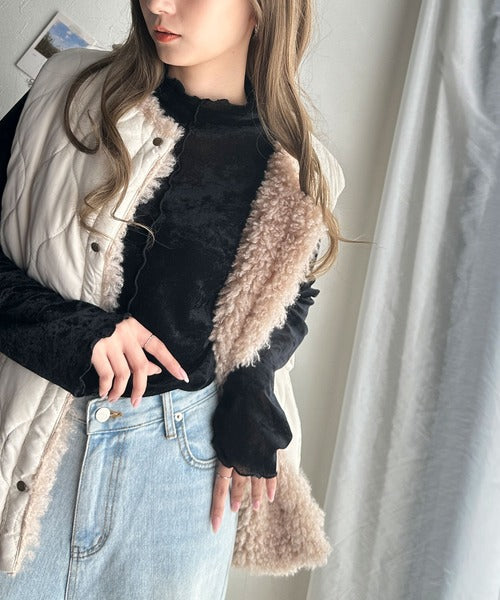 主役も引き立て役もこなす万能アイテム。前後2wayシアーベロア