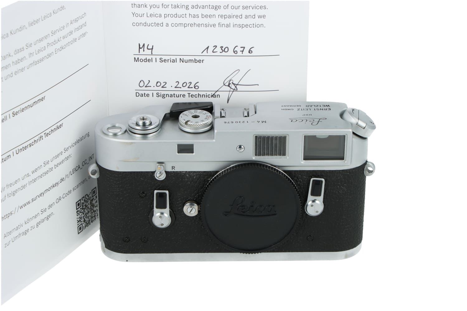 Leica M4 Silver Chrome (10400) | Leica Camera Classic